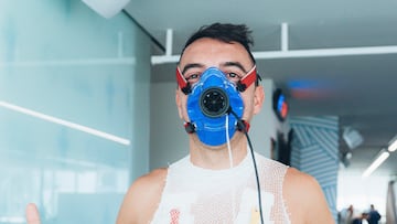 Iago Aspas, durante las pruebas médicas previas al inicio de los entrenamientos de pretemporada del Celta.