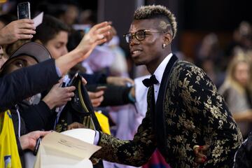 Paul Pogba sorprendió en la gala del Balón de Oro