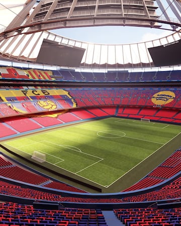 El interior del nuevo Camp Nou.