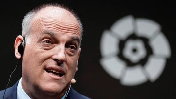 Javier Tebas avisa a Granada y M&aacute;laga de sus problemas econ&oacute;micos.