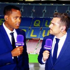 Kluivert indigna a los béticos en su debut como comentarista