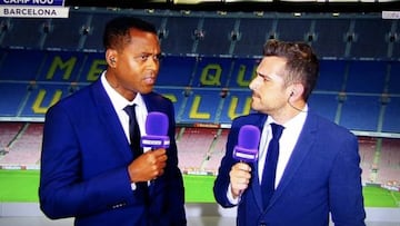 Kluivert indigna a los seguidores del Betis en su debut como comentarista. Foto: redes sociales