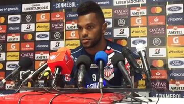 Miguel Borja analiza el debut de Junior en Copa Libertadores ante Flamengo.