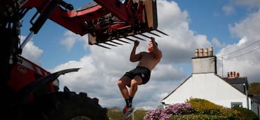 Entrenamiento en una granja de Escocia