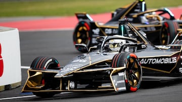 Vergne y Günther, con los DS Penske durante el E-Prix de México de Fórmula E.