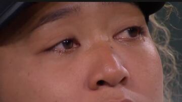 Las lágrimas de Naomi Osaka por los insultos de un aficionado