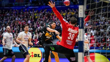 Dani Dujshebaev en una penetración-