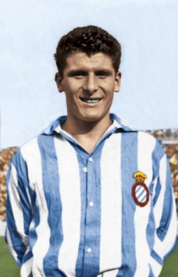 José Parra jugó con el RCD Espanyol desde 1947 a 1957.