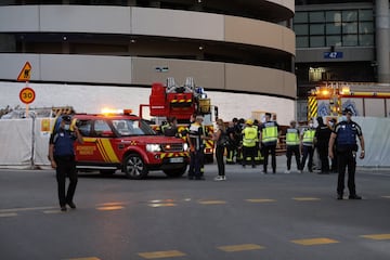 Un aislamiento de espuma de poliuretano se quemó provocando una llamativa nube de humo. El incidente no tuvo gravedad.