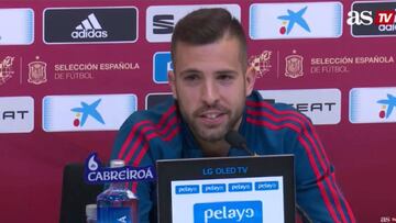 La respuesta socarrona de Jordi Alba a Luis Enrique: "Tiene gusto"