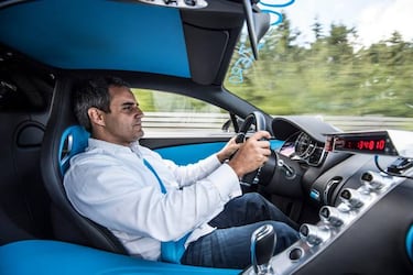 Montoya bate con un Chiron el r¨¦cord de velocidad y parada