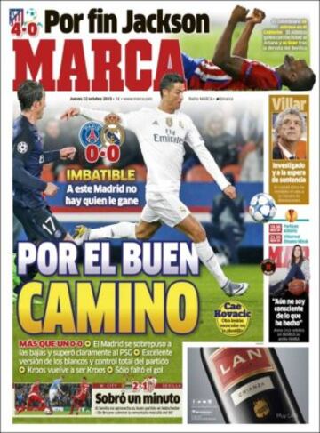 Portadas de la prensa mundial