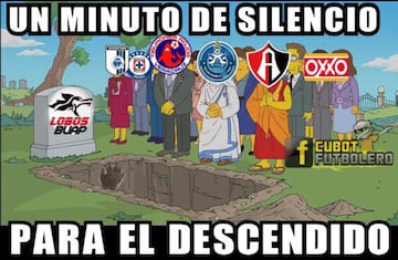 Los memes dicen adiós a Lobos BUAP en la Liga MX