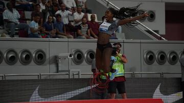Caterine Ibargüen ganó la primera parada en Salto Larga