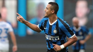 El goleador histórico de la Roja fue el mejor de todos asistiendo en el cuadro italiano durante este año. Superó a jugadores como Barella, Lautaro, Brozovic y Young.