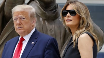 Donald Trump: El curioso gesto de Melania Trump ante los medios