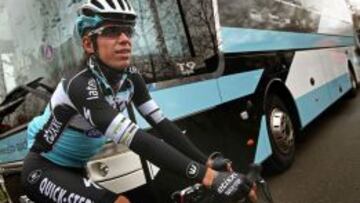 El ciclista del Etixx-Quick Step, Rigoberto Uran, asciende al cuarto lugar de la clasificaón de la UCI