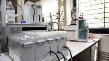 Imagen de un laboratorio de control antidopaje.