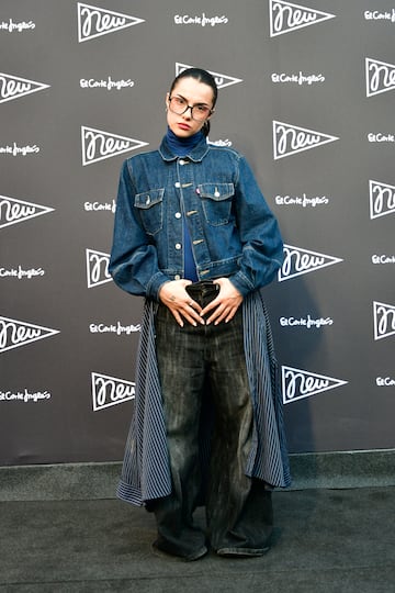 Marta Sango posa en la alfombra roja de la la presentaci¨®n de la nueva campa?a del Corte Ingl¨¦s 'New' en Madrid.