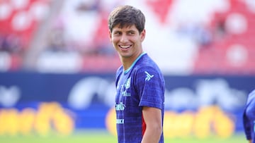 Jurgen Damm of San Luis during the 11th round match between Atletico San Luis and Monterrey as part of the Liga BBVA MX, Torneo Apertura 2024 at Alfonso Lastras Stadium on October 05, 2024 in San Luis Potosi, Mexico.