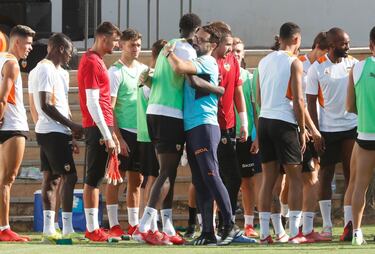 Diakhaby recibió el afecto de Bordalás