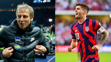 Jurgen Klinsmann y Christian Pulisic con el USMNT
