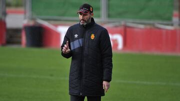 Vicente Moreno durante una sesión de entrenamiento.