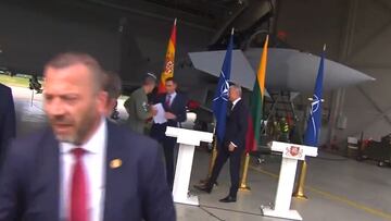 Así evacuaron a Pedro Sánchez por la presencia de un caza ruso