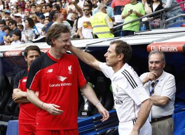A classic photo from the Corazón Classic match in 2015 between Real Madrid and Liverpool