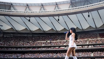 Aitana en uno de sus dos conciertos en el Metropolitano