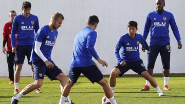 Jugadores del Valencia.