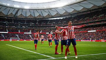 Morata celebra su gol ante el Espanyol. 