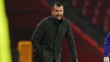 Diego Martínez, durante el Granada - Barcelona.