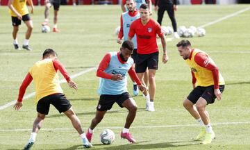 Lemar durante el entrenamiento. 