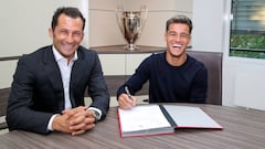 El jugador brasile&ntilde;o reci&eacute;n fichado por el Bayern Munich, Philippe Coutinho.