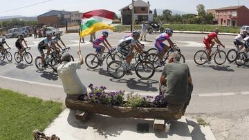 La Vuelta, a su paso por La Rioja en 2012.