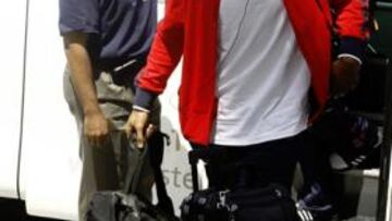 <b>EN SU HOGAR MADRILEÑO. </b>Andre Iguodala fue el primero en poner pie en el hotel Westin Palace.