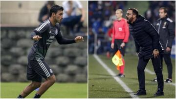 El técnico del Getafe se dio tiempo de hablar sobre la situación del defensa mexicano tras la derrota 2-0 ante el Real Madrid.