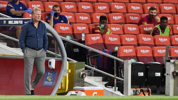 Koeman, durante el Gamper.