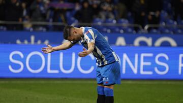 Lucas Pérez celebra el sábado 150 partidos con la camiseta del Deportivo.