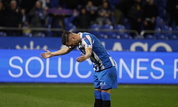 Lucas Pérez celebra el sábado 150 partidos con la camiseta del Deportivo.