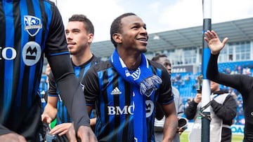 Omar Browne en su presentaci&oacute;n con Montreal Impact