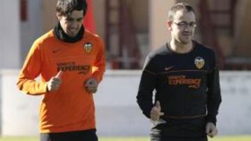 <b>VALENCIA </b>Vicente durante un entrenamiento.