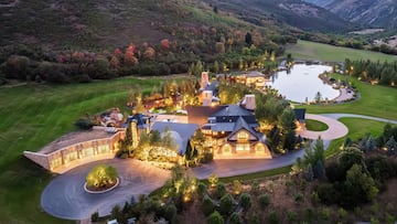 Mansión en Utah, Estados Unidos, iluminada