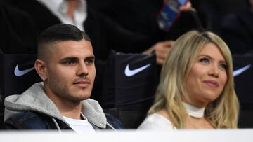 Icardi estuvo en San Siro con su pareja Wanda Nara.