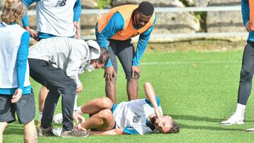 Lesi&oacute;n de Nolaskoain en un entrenamiento esta temporada