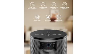 Por algo es el favorito de Amazon: el calefactor silencioso con temporizador que no dispara la factura