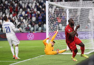 2-0. Romelu Lukaku celebra el segundo gol.