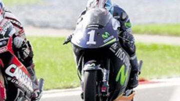 <b>UN SUSPIRO. </b>Casey Stoner ganó por el escaso margen de 93 milésimas de segundo a Dani Pedrosa.