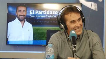 La cara de Lopetegui cuando le preguntan por el español de Bale